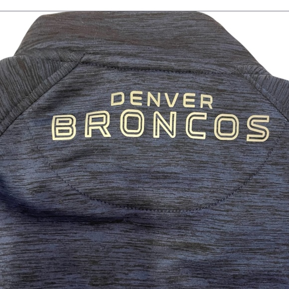 NFL Denver Broncos Blue Full Zip Men’s Jacket Size M NFL Team Apparel - Picture 3 of 10